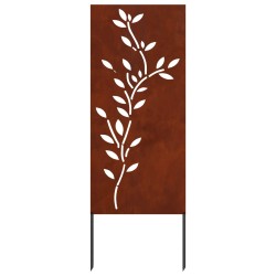 Écran de confidentialité de jardin Floral Rouillé 50 x 140 cm 536953536953