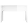 Tabouret de toilette Blanc brillant70x35x45cm Bois d'ingénierie 536958536958