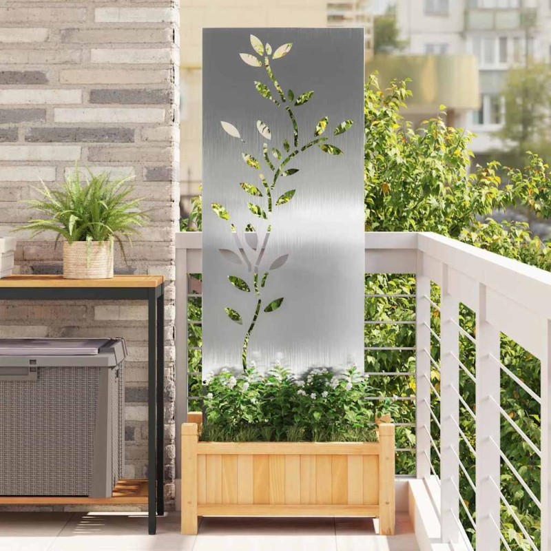 Écran de confidentialité de jardin Floral Argenté 50 x 140 cm 536959536959