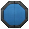 Table de poker pliable 8 joueurs Bleu 108x108x75 cm 536960536960