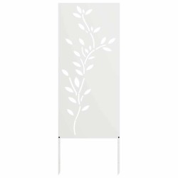 Écran de confidentialité de jardin Floral Blanc 50 x 140 cm 536961536961