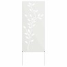 Écran de confidentialité de jardin Floral Blanc 50 x 140 cm 536961536961