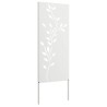 Écran de confidentialité de jardin Floral Blanc 50 x 140 cm 536961536961