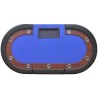 Table de poker pour 10 joueurs avec espace de croupier Bleu  536963536963