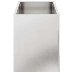 Cache-pot de jardin Acier inoxydable 50 x 32 x 40 cm 536964536964