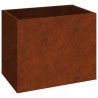 Cache-pot de jardin Acier patiné 50 x 32 x 40 cm Acier patiné 536967536967