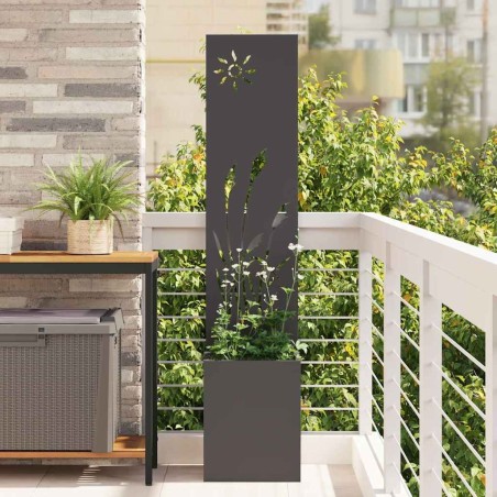 Écran de confidentialité de jardin Fretwork Noir 32 x 150 cm 536968536968