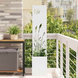 Écran de confidentialité de jardin Fretwork Blanc 32 x 150 cm 536969536969