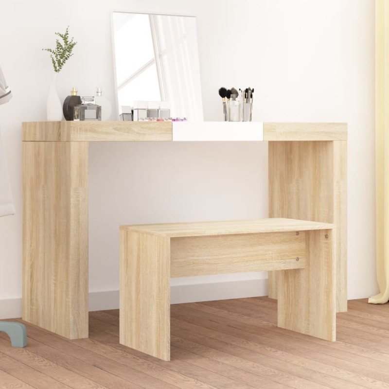Tabouret de toilette Chêne sonoma 70x35x45 cm Bois d'ingénierie 536972536972