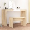 Tabouret de toilette Chêne sonoma 70x35x45 cm Bois d'ingénierie 536972536972