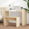 Tabouret de toilette Chêne sonoma 70x35x45 cm Bois d'ingénierie 536972536972