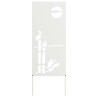 Écran de confidentialité de jardin Fretwork Blanc 50 x 140 cm 536974536974