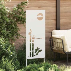 Écran de confidentialité de jardin Fretwork Blanc 50 x 140 cm 536974536974