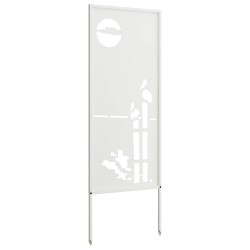 Écran de confidentialité de jardin Fretwork Blanc 50 x 140 cm 536974536974