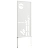 Écran de confidentialité de jardin Fretwork Blanc 50 x 140 cm 536974536974