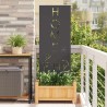 Écran de confidentialité de jardin Fretwork Noir 50 x 140 cm 536976536976