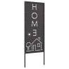 Écran de confidentialité de jardin Fretwork Noir 50 x 140 cm 536976536976