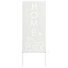Écran de confidentialité de jardin Fretwork Blanc 50 x 140 cm 536977536977