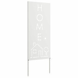 Écran de confidentialité de jardin Fretwork Blanc 50 x 140 cm 536977536977