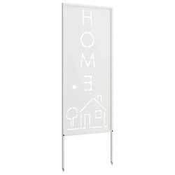 Écran de confidentialité de jardin Fretwork Blanc 50 x 140 cm 536977536977