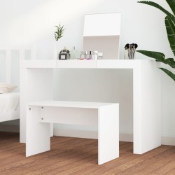Tabouret de toilette Blanc 70x35x45 cm Bois d'ingénierie 536980536980