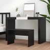 Tabouret de toilette Noir 70x35x45 cm Bois d'ingénierie 536984536984
