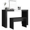 Tabouret de toilette Noir 70x35x45 cm Bois d'ingénierie 536984536984
