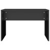 Tabouret de toilette Noir 70x35x45 cm Bois d'ingénierie 536984536984