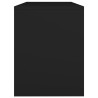 Tabouret de toilette Noir 70x35x45 cm Bois d'ingénierie 536984536984