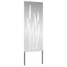 Écran de confidentialité de jardin Floral Argenté 50 x 140 cm 536987536987