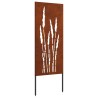 Écran de confidentialité de jardin Floral Rouillé 50 x 140 cm 536988536988