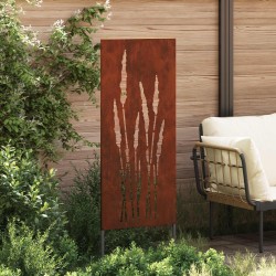 Écran de confidentialité de jardin Floral Rouillé 50 x 140 cm 536988536988