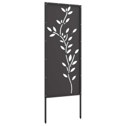 Écran de confidentialité de jardin Floral Noir 50 x 140 cm 536989536989