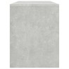 Tabouret de toilette Gris béton 70x35x45 cm Bois d'ingénierie 536990536990