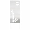 Écran de confidentialité de jardin Fretwork Argenté 50 x 140 cm 536992536992