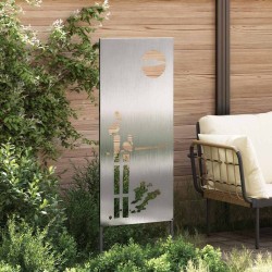 Écran de confidentialité de jardin Fretwork Argenté 50 x 140 cm 536992536992