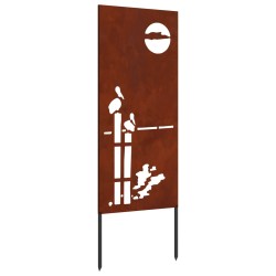 Écran de confidentialité de jardin Fretwork Rouillé 50 x 140 cm 536994536994