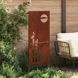 Écran de confidentialité de jardin Fretwork Rouillé 50 x 140 cm 536994536994