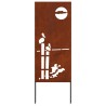 Écran de confidentialité de jardin Fretwork Rouillé 50 x 140 cm 536994536994