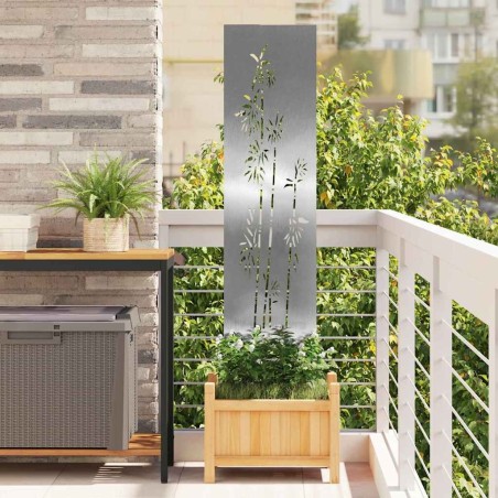 Écran de confidentialité de jardin Floral Argenté 32 x 140 cm 536997536997
