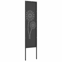 Écran de confidentialité de jardin Fretwork Noir 32 x 140 cm 536999536999