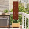 Écran de confidentialité de jardin Floral Rouillé 32 x 140 cm 537000537000