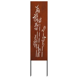 Écran de confidentialité de jardin Floral Rouillé 32 x 140 cm 537000537000