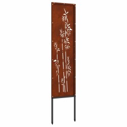 Écran de confidentialité de jardin Floral Rouillé 32 x 140 cm 537000537000
