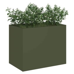 Cache-pot de jardin Vert olive 50 x 32 x 40 cm 537001537001