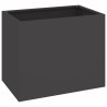 Cache-pot de jardin Noir 50 x 32 x 40 cm Acier laminé à froid 537002537002