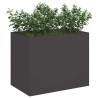 Cache-pot de jardin Noir 50 x 32 x 40 cm Acier laminé à froid 537002537002