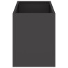 Cache-pot de jardin Noir 50 x 32 x 40 cm Acier laminé à froid 537002537002