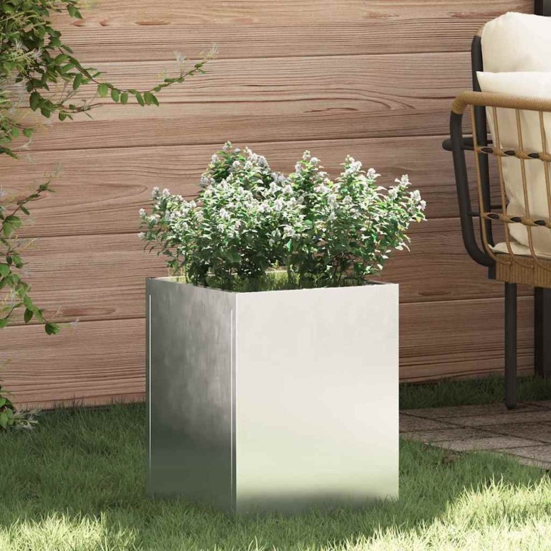 Cache-pot de jardin Acier galvanisé 32 x 32 x 40 cm 537003537003