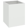 Cache-pot de jardin Blanc 32 x 32 x 40 cm Acier laminé à froid 537005537005